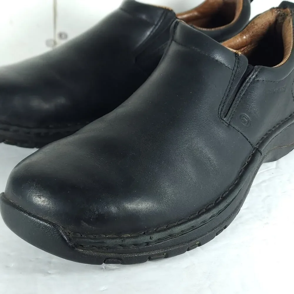 Red Wings Men's 6700 US10,5B Black Leather Steel Toe Slip-On Work Shoes